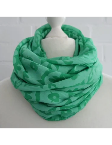 Schal Tuch Loop Made in Italy Seide Baumwolle...