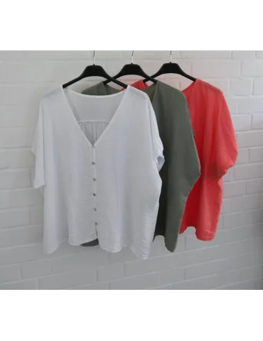 Damen Blusen Shirt koralle Viskose-Mix...