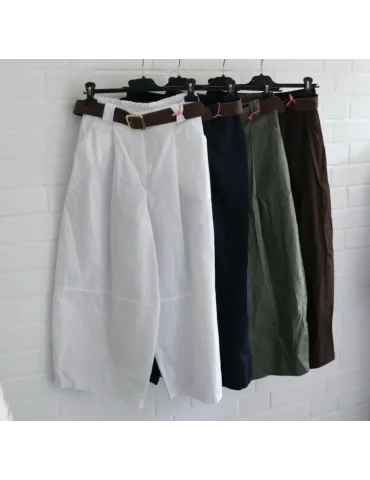 Culotte Hose Damenhose weiß white Baumwolle...