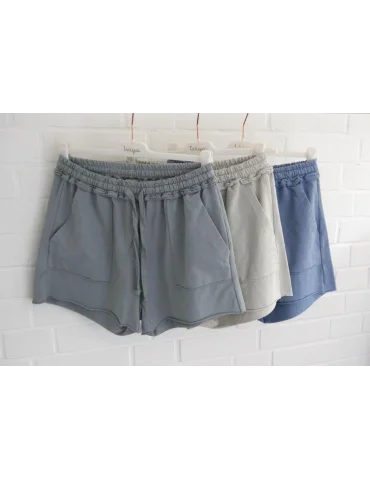 Wiya Jersey Shorts Kurze Hose jeansblau uni...