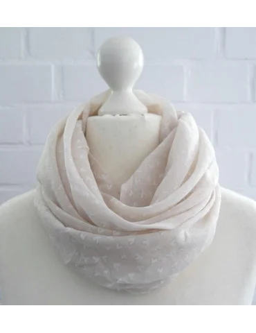 Schal Tuch Loop Made in Italy Seide Baumwolle...
