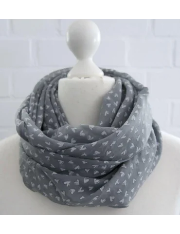 Schal Tuch Loop Made in Italy Seide Baumwolle...