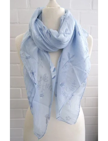 Schal Tuch Loop Made in Italy Seide Baumwolle...