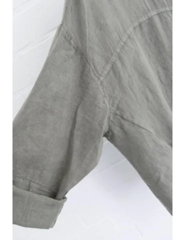 Nahaufnahme Ärmel des olivgrünen Blouson