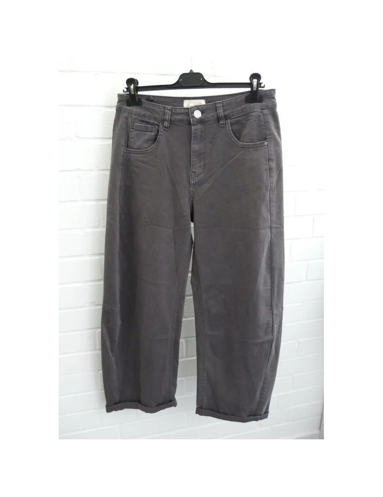 Graue O-Shape Hose mit seitlichen Einsätzen