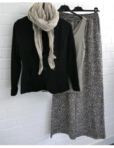 Damen Basic Top Shirt schlamm mit Viskose...