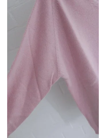 Nahaufnahme Ärmel rose Pullover