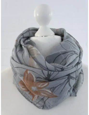 Schal Tuch Loop Made in Italy Seide Baumwolle...