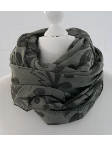 Schal Tuch Loop Made in Italy Seide Baumwolle...