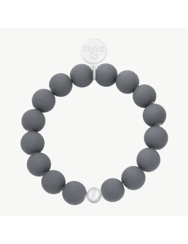 Giuno Damen Modeschmuck Armband grau matt...