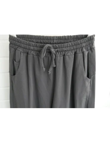 Wiya Damen Jogger Baggy anthrazit uni mit...