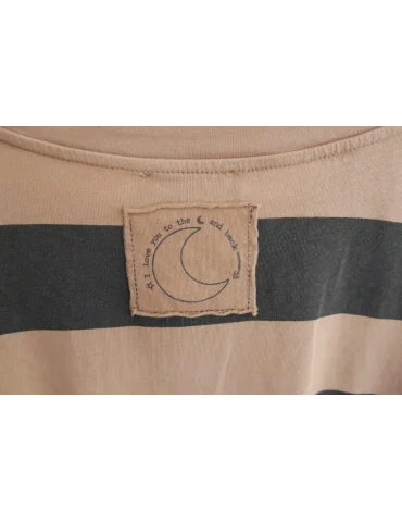 Nahaufnahme Patch des Streifenshirts