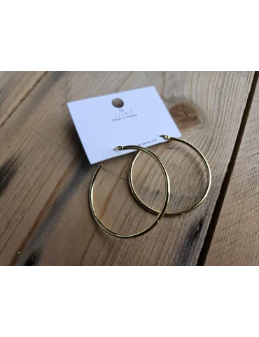 Giuno Damen Modeschmuck Creole Ohrringe...