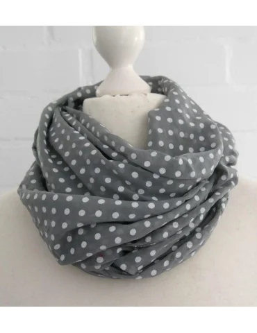 Schal Tuch Loop Made in Italy Seide Baumwolle...