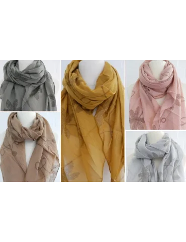 Schal Tuch Loop Made in Italy Seide Baumwolle...