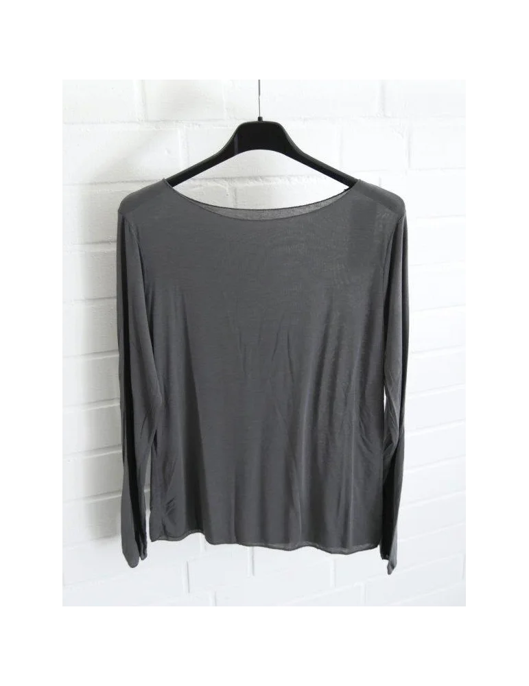 Anthrazitfarbens Unterziehshirt mit Viskose und Kaschmir