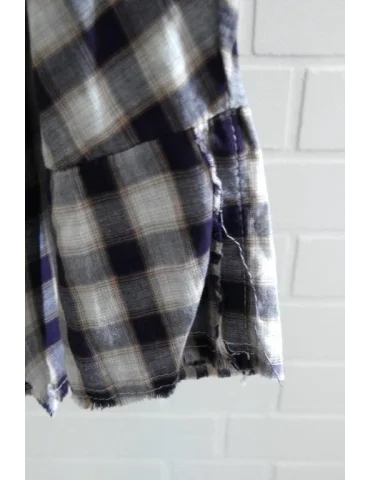 Kariertes Damenhemd im Lagen-Look | Casual Bluse