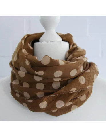 Schal Tuch Loop Made in Italy Seide Baumwolle...