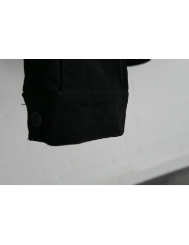 Baumwoll-Kapuzenjacke A-Linie | Damen Jacke schwarz
