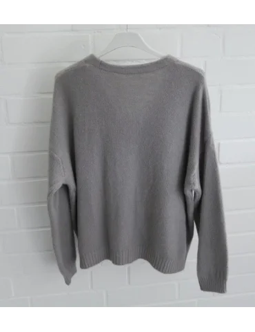 Graue Cardigan – weicher Strick mit Knopfleiste
