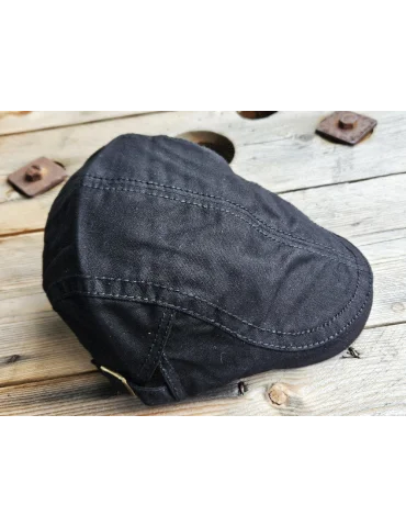 Schiebermütze Schwarz | Klassische Flatcap