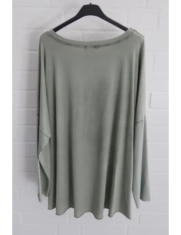 Rückansicht Hellolives Oversize Shirts für Damen auf Bügel vor weißer Wand