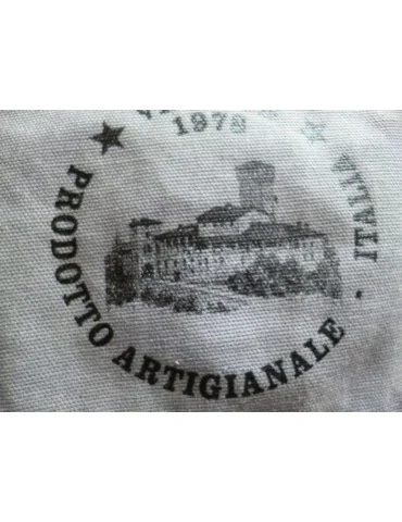Clutch Schultertasche Tasche grau schwarz Sterne Schrift Gebäude Canvas