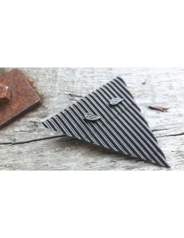 Damen Ohrringe Ohrstecker schwarz black Engelsflügel 358123