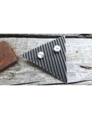 Damen Ohrringe Ohrstecker Kristall weiß white rund 13680