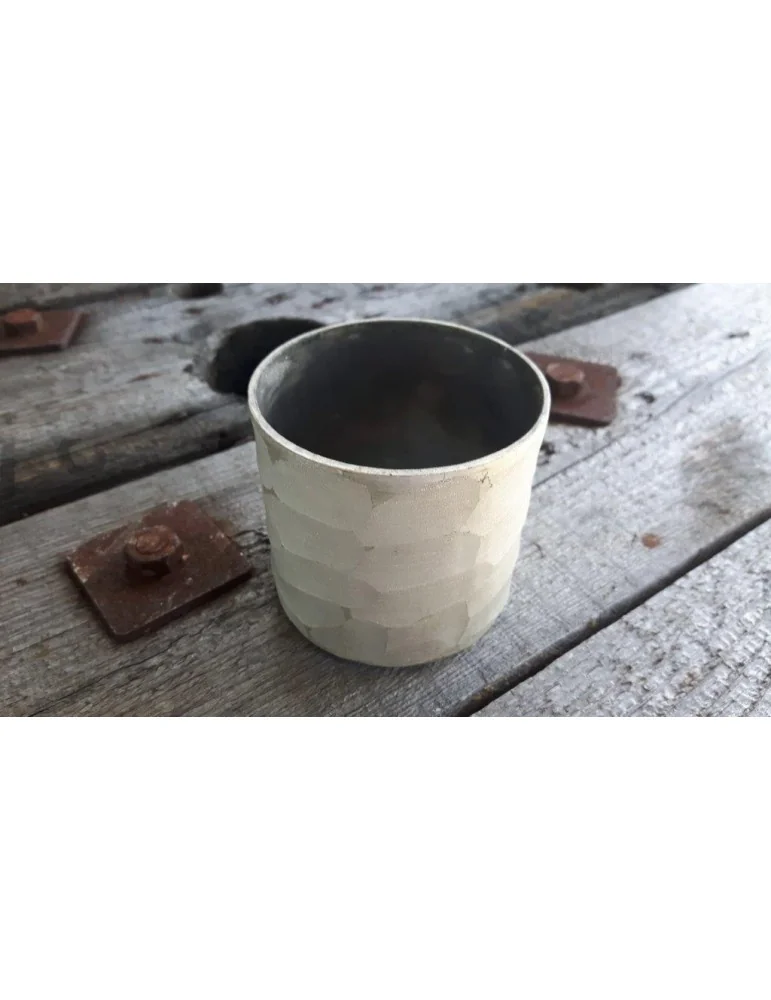 Teelicht Teelichtglas Kerzenständer Glas creme anthrazit matt 13728