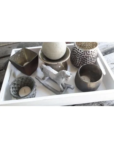 Teelicht Teelichtglas Kerzenständer Glas braun...