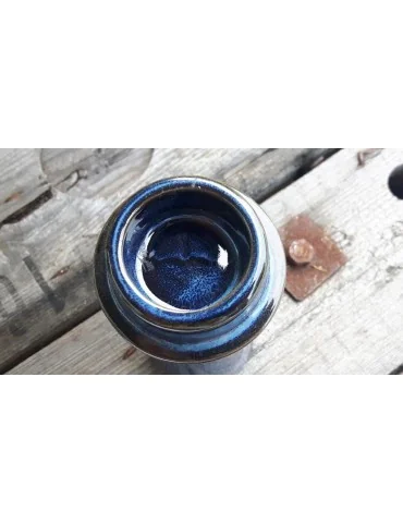 Kerzenständer Kerzenhalter Teelichthalter dunkelblau blau 13274