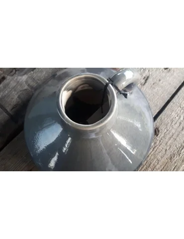 Vase Blumenvase Keramik Porzellan grau bunt Schimmer 6297144