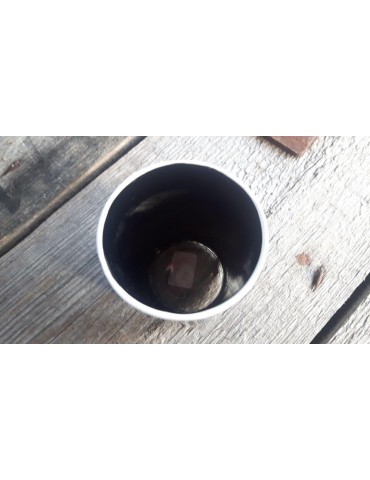 Teelicht Teelichtglas Kerze Glas schwarz weiß 11465