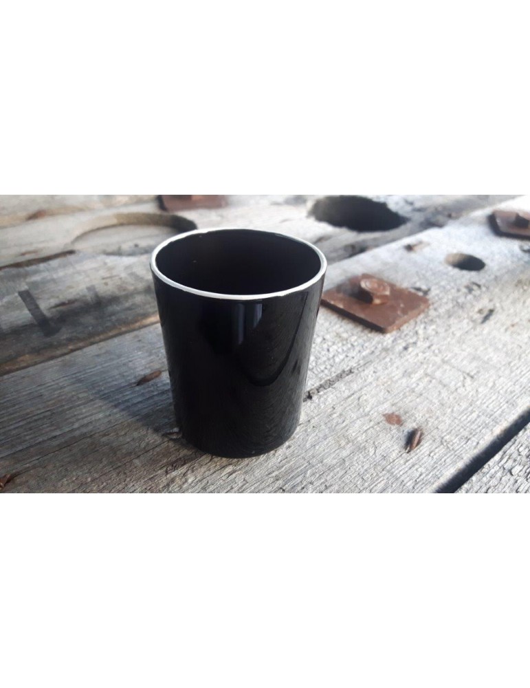 Teelicht Teelichtglas Blumenvase Vase Glas schwarz weiß 11467