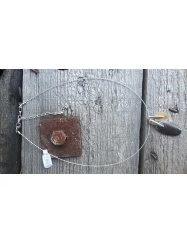 Bijoux Damen Kette Halskette silber goldfarben Metall 8078580