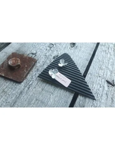 Bijoux Damen Modeschmuck Ohrringe Ohrstecker silberfarben hellgrau Blatt 8062651
