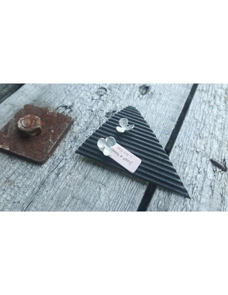 Bijoux Damen Modeschmuck Ohrringe Ohrstecker silberfarben hellgrau Blatt 8062651