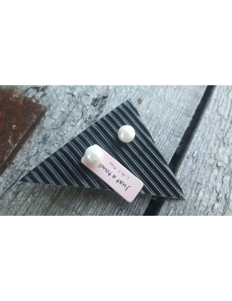 Bijoux Damen Modeschmuck Ohrringe Ohrstecker Perlen creme 9059400