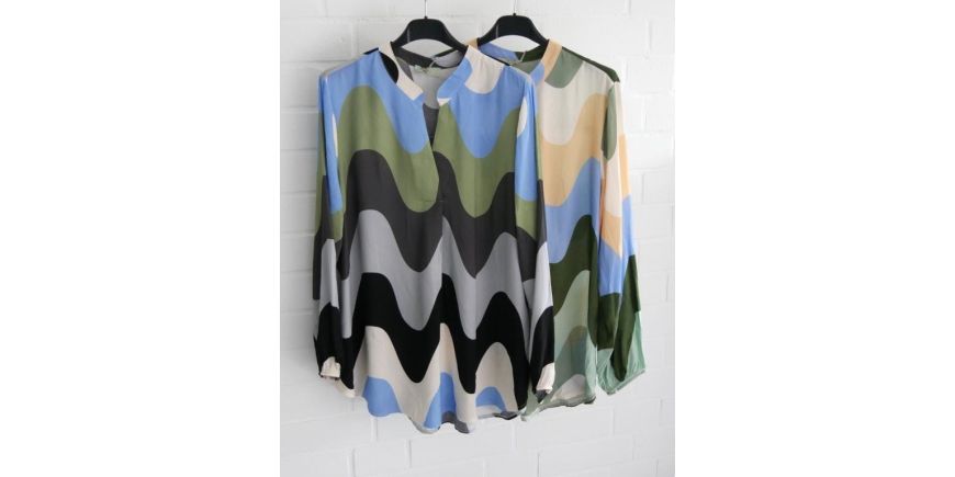 Bluse mit grafischem Muster