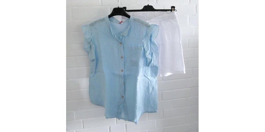 Shorts mit Leinen Rüschen Top