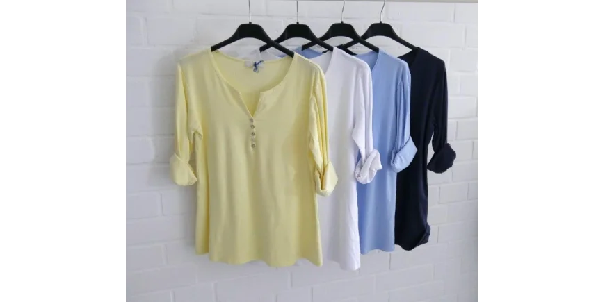 Leichte Longsleeves in frischen Farben
