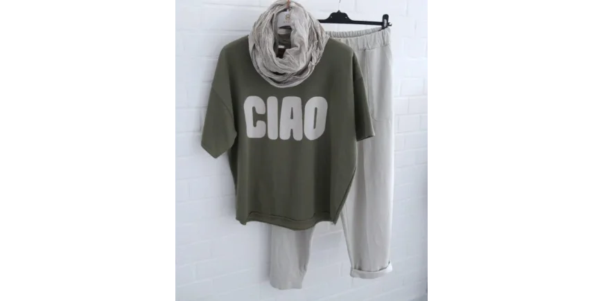 CIAO Look: Lässiges Outfit in Olive & Beige kombinieren