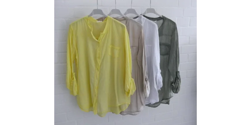 Transparente Blusen in neuen Trend Farben für den Frühling