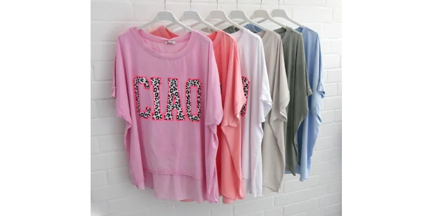 Oversize-Trend: „CIAO“ Shirts in vielen Farben