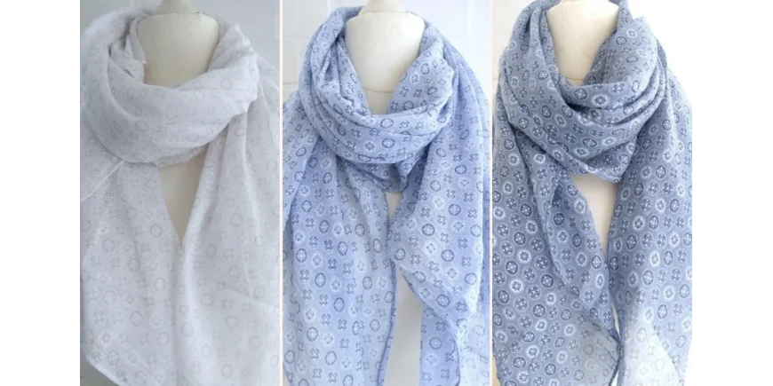 Neue Muster bei den Seiden Baumwoll Schals