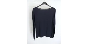 Shirt mit Kaschmiranteil neu in marine