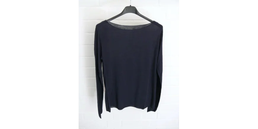 Shirt mit Kaschmiranteil neu in marine