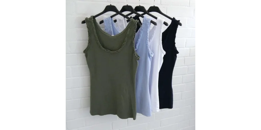 Rüschen-Tops in neuen Farben