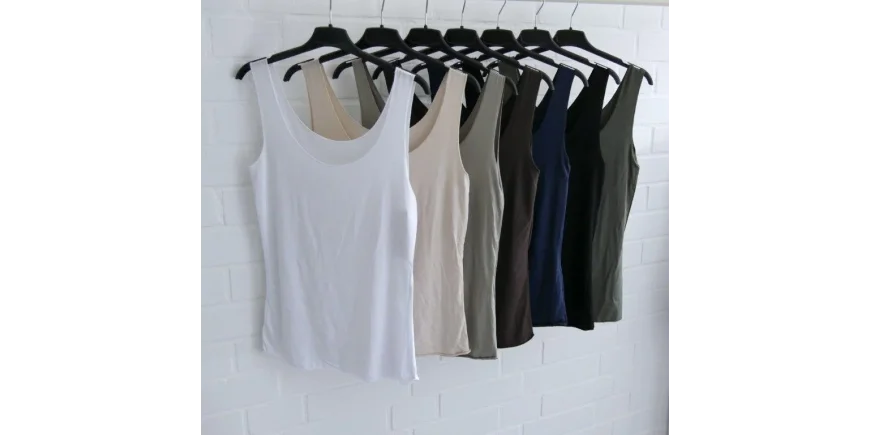 Seamless Basic Tops im Viskose-Mix